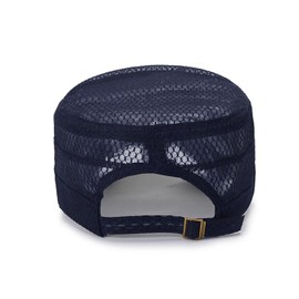 crazy bean Trucker Cap with Mesh Men Women Army Military Cap Adjustable Ventilated Baseball Caps Vintage Baseball Cap Hat Summer Hat Golf Tennis Visor Hat, navy blue