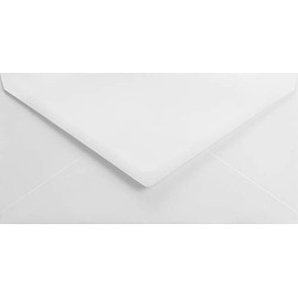 Netuno Pack of 100 White Envelopes DIN Long 110 x 220 mm 120 g Splendorgel Extra White Long Envelopes White Pointed Flap for Wedding Christmas Easter Birthday Greeting Cards Invitations Envelopes