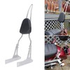 AUFER Detachable Chrome Passenger Backrest Sissy Bar With Backrest Pad