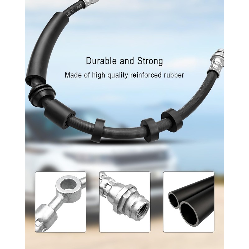 Front Right＆Left Brake Hose Fit for Land Rover Discovery Sport