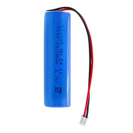 CWUU 3.7V 2600mAh Li-ion Rechargeable Battery with PH 2.0 Connector for DIY Electronic Products, Lightings, Toys 3.7Volt 9.62Wh High Capacity Batteries
