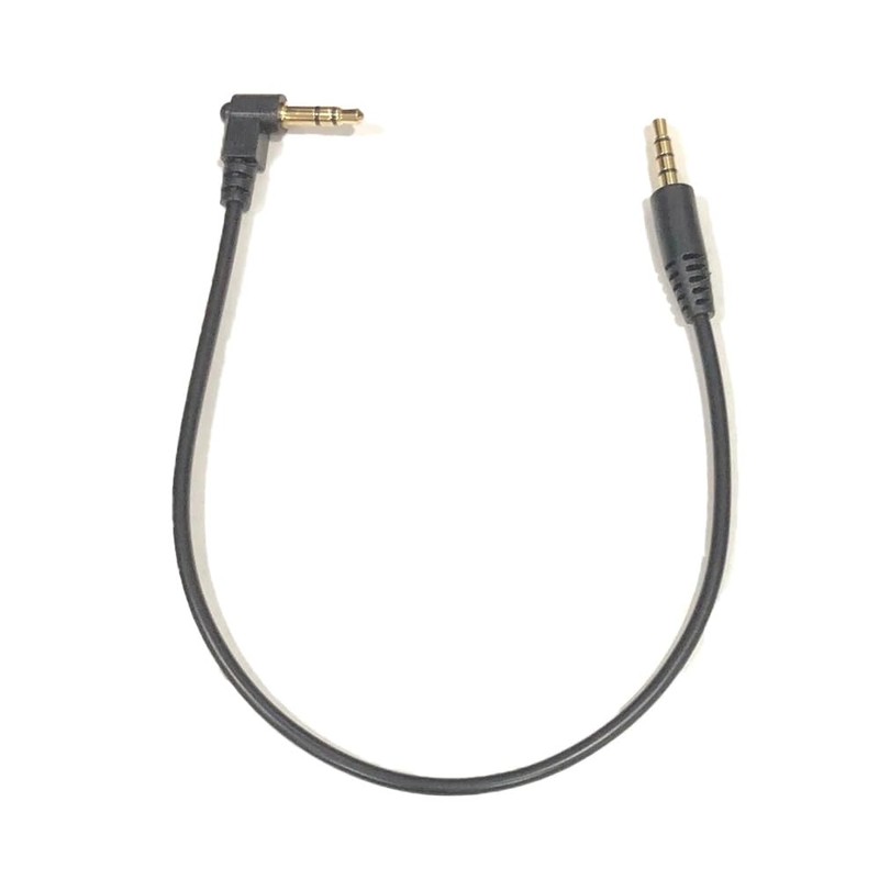 3.5mm 4 Pole Straight Male to 3.5mm 3 Pole L