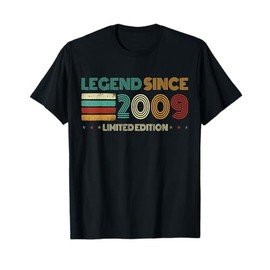 16 Years Old Legend Since 2009 16th Birthday T-Shirt