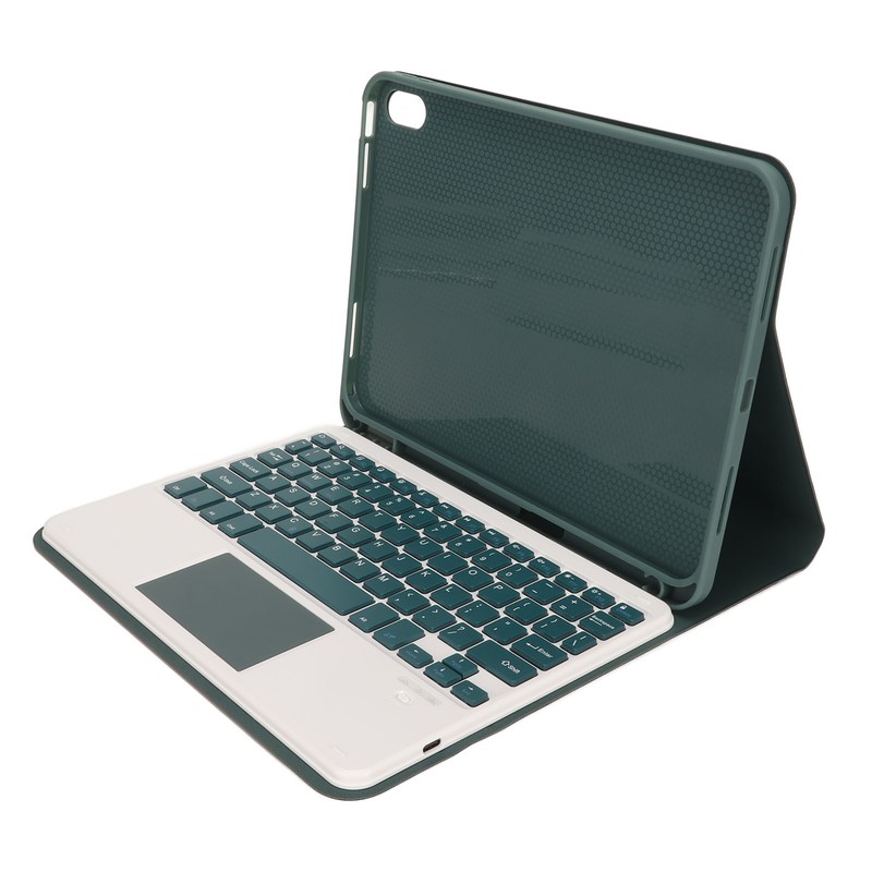 Tablet Case with Magnetic Keyboard Pencil Holder Touchpad for IOS