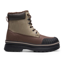 Bruno Marc Men's Snow Winter Insulated Waterproof Outdoor Boots,Size 13,Brown,SBSB2401M