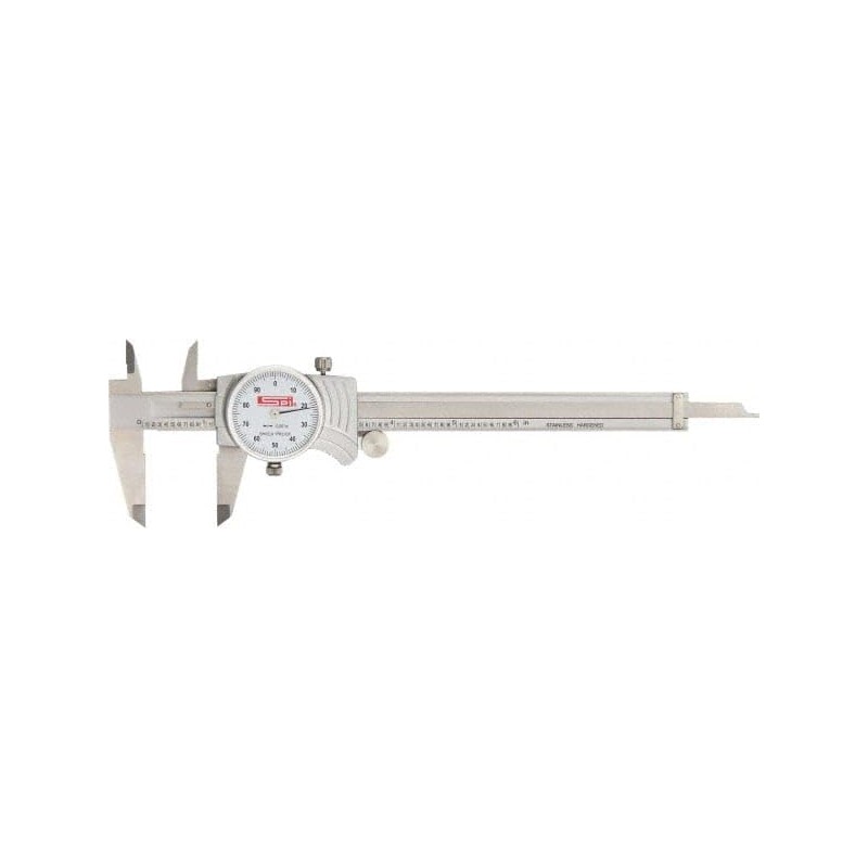 SPI 12-041-0 Smooth-Movement Shockproof Dial Caliper: 0" to 6" Range