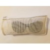Unbranded Wholesale Lot of 10 NEW White Zippered Mesh Pouch