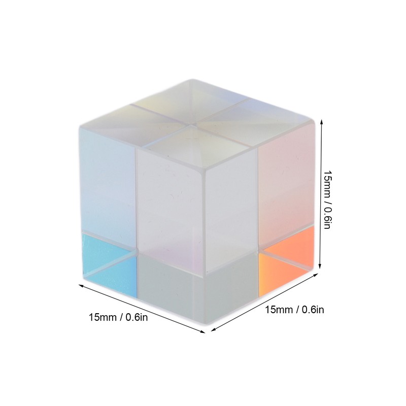 Prism Cube Optical Glass RGB Dispersion Color Cube Sun Catcher