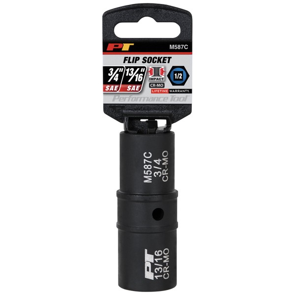 Performance Tool M587C 1/2" Drive Flip Socket