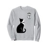 Tuxedo Cat Mouse T-Shirt Funny Cat Lover Gift Whimsical Sweatshirt