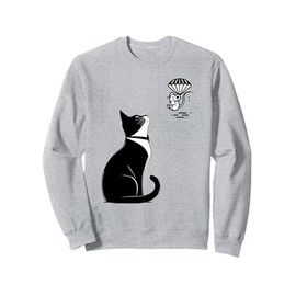 Tuxedo Cat Mouse T-Shirt Funny Cat Lover Gift Whimsical Sweatshirt