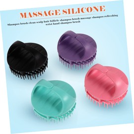 FOMIYES 4pcs Scalp Hair Shampoo Brush Ergonomic Scrubbers for Relaxation Scalp Care and Circulation Lightweight and Travel-friendly for All Hair Types