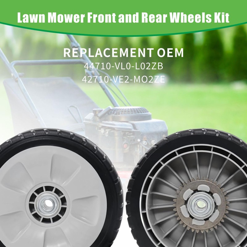 4 Pack HRR216 Lawn Mower Drive Wheels, 2 Back 42710-VE2-M02ZE