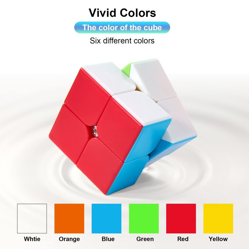 Roxenda 2x2x2 Speed Cube, 2 by 2 Magic Cube Smooth