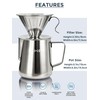 AGOGO Pour Over Coffee Maker Set - Unbreakable 304 Stainless