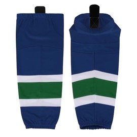 CHKEYS Hockey Sock Professional Ice Hockey Team Training Socks for Junior To Senior Youth Adult (ST05-Blue, XL)