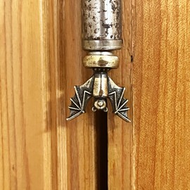 SWNACOR - 3 cabezales de bisagra de latón para murciélago, decoración de cabeza magnética con bisagra, regalos divertidos para mujeres, mamá, abuela, esposa, estatua clásico para decoración del hogar
