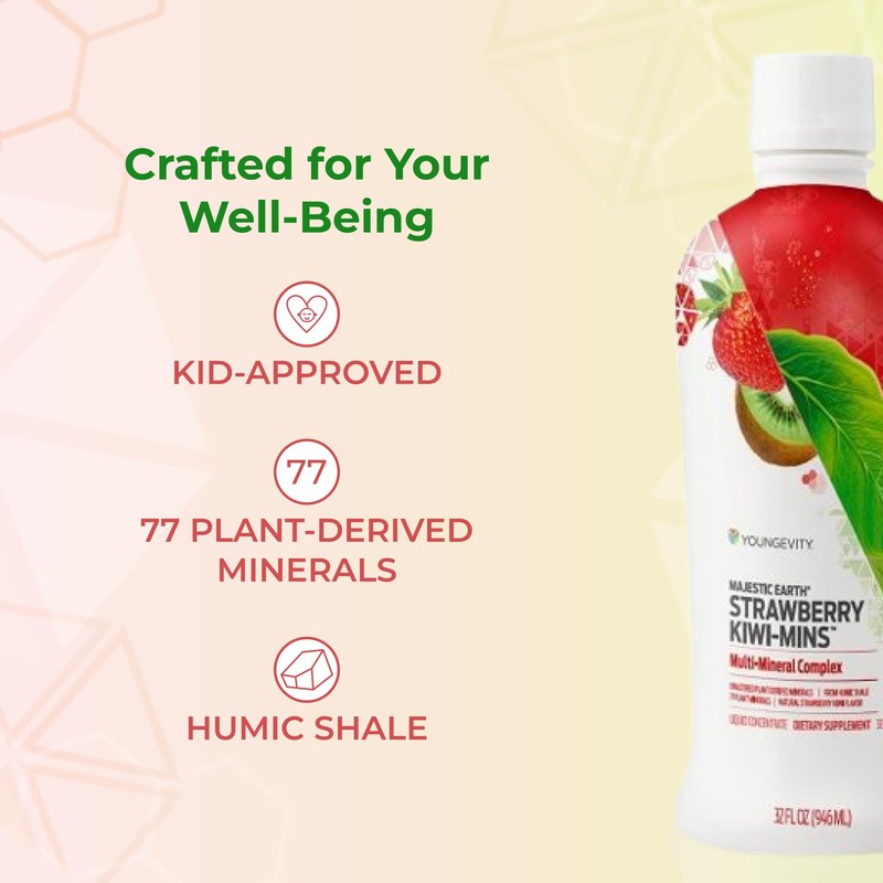 Youngevity Strawberry Kiwi-Mins Plant Derived Multi-Mineral Complex - Made from