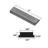 1/2" Wide by 3" Long Replacement Magnet for Swing Shower