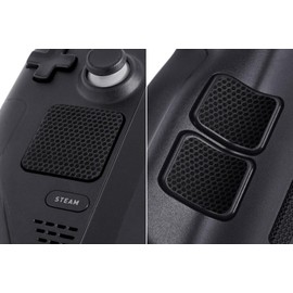 TALONGAMES Touchpad Protector Compatible with Steam Deck Controller, Improved Texture for Controllers, Pre-Cut, Easy to Apply, Easy to Add (Matrix Mini Hex - Black)