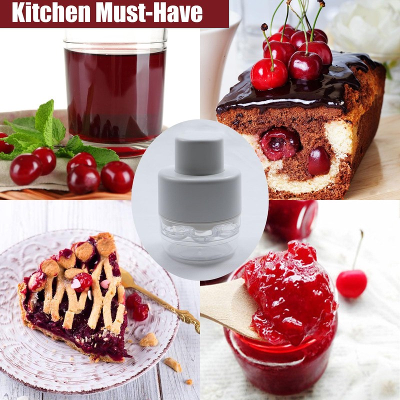 Efficient 7-Hole Cherry Pitter Tool – Quick-Release Seed Remover for