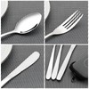 Knifefish Set of 4 Travel Cutlery Flatware Set with Case,
