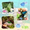 42pcs Mini Resin Animals, Mini Glow Ocean Animal Statue Tiny