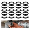 QIYUDA 20 Pcs Kitchen Sink Drain Gasket Seal Ring, 1.2-1.4