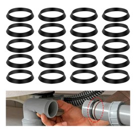 QIYUDA 20 Pcs Kitchen Sink Drain Gasket Seal Ring, 1.2-1.4 Inch Rubber Slip Joint Washer