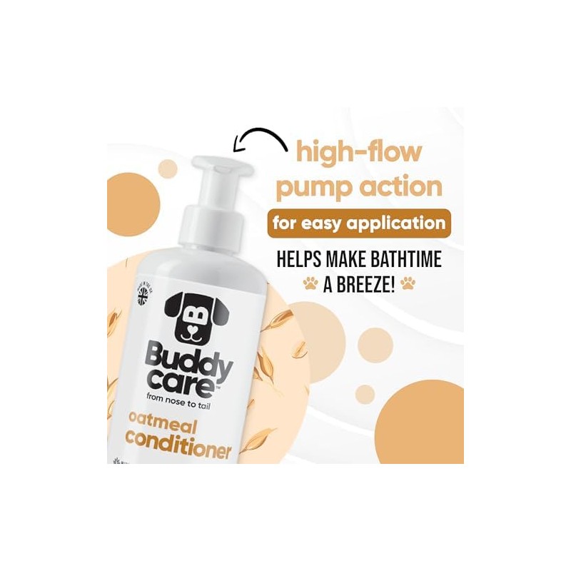 Buddycare Acondicionador De Avena para Perros(16.90 Oz) Elaborado con Aloe