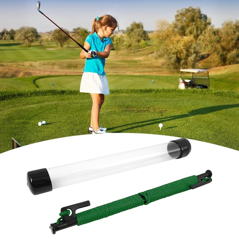Golf Ball Alignment Tool | Golf Alignment Stick with Rope,Puller