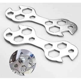 fiXteÂ® Multipurpose Bike Wrench,Bike Repair Tool Kit, Multi-Function Steel Bicylce Cycle Mountain Bike Wrench,Galvanized Steel Spanner,10 in 1 Wrench Tool,Simple Type Wrench,Mini Wrench Tools