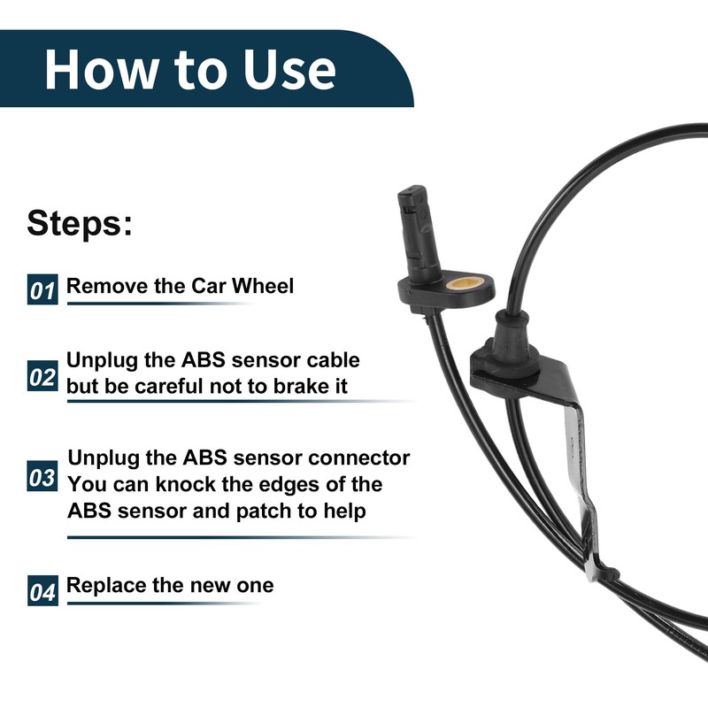 TUCKBOLD ABS Wheel Speed Sensor Front Right ABS Sensor Anti-lock