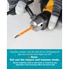EXFEIN 3/16"-1/2" Masonry Drill Bits Kit with Quick-fit Shank, Carbide-Tipped