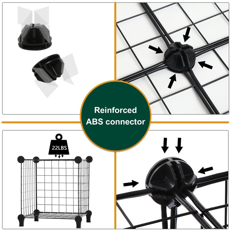 AWTATOS Wire Cube Storage Organizer, Closet Organizers and Storage, Metal