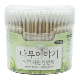[SS62] Multi-functional wooden stick one-touch round cotton swab 300EA7598 / [에스에스62]다기능 나무스틱원터치원형면봉 300EA7598