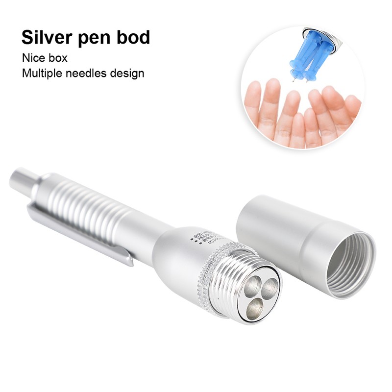 Three Head Metal Blood Lancing Pen Puncture Massage Stick Lancet