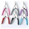NIXWORTAL Nail Clipper Professional Acrylic False Nail Clippers Acrylic Nails,Rainbow