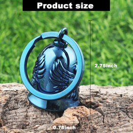 Motorcycle Bell - Motorcycle Bell Hanger ,Biker Bells Protect The Rider Motorcycle Accessories (Black motuorcycle)