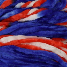 JubileeYarn Chenille Yarn - 100g/Skein Worsted Weight - Aztlán - Variegated Multicolor Velvet - 2 Skeins