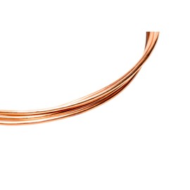 Calibre 19, 99,9% alambre de cobre puro, redondo, medio duro, CDA #110-10FT de Craft Wire
