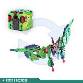 BEASTBOX 52TOYS BB-50 Kite-Moss Transforming Toys Action Figure, Animal Transformation Toys Between Mecha Butterfly and Cube, Perfect Birthday Party Gift for Teens and Adults.