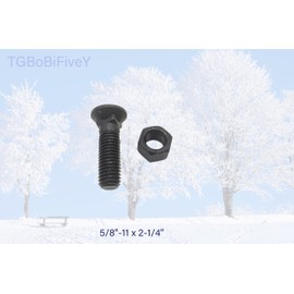 TGBoBiFiveY 4 PCS Blades Cutting Edge Plow Bolts & Nuts for Snow Plow Construction Machinery (5/8"-11 x 2-1/4") Grader Blades Bolts & Nut Cutting Edge Bolts 5/8"