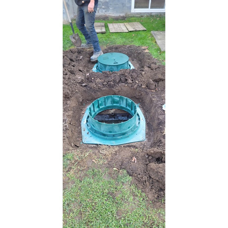Polylok 24" x 12" Septic Tank Riser w/Round Walls
