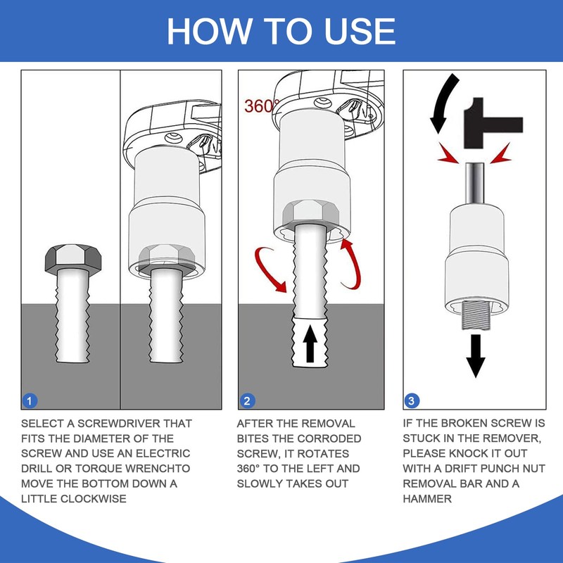 Locking Wheel Nut Removal Tool, 1/2” Locking Wheel Nut Impact