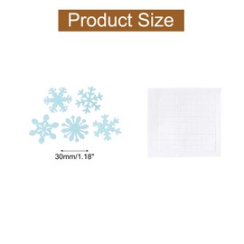 uxcell 50pcs Glow in The Dark Snowflake Fluorescent Plastic Wall Stickers Adhesive Murals Decals for Home Art Ceiling Bedroom Wall Decorations, Blue