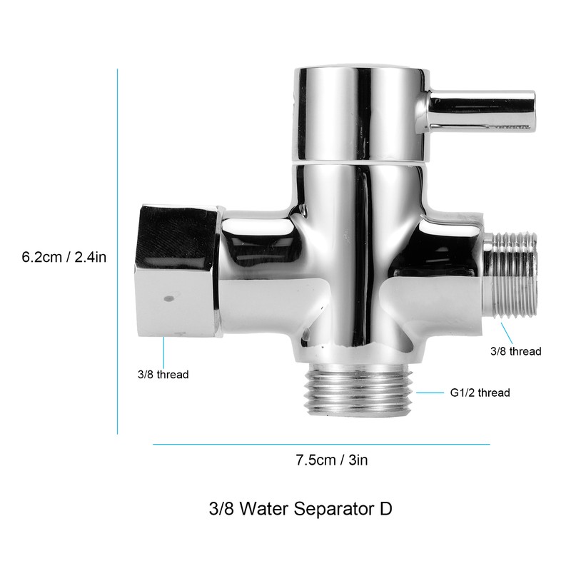 3Way Faucet Diverter Valve Bathroom Shower Parts for Handheld Showerhead