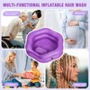 Inflatable Shampoo Basin for Bedridden Elderly & Disabled - Portable