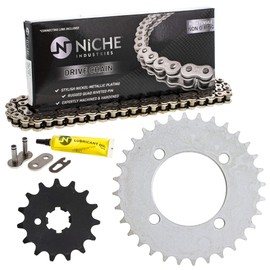 NICHE Drive Sprocket Chain Combo for Yamaha PW80 Y-Zinger Front 15 Rear 32 Tooth 420HZ Standard 84 Links