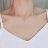14k necklace cubic chain women's silver necklace 41cm silver /